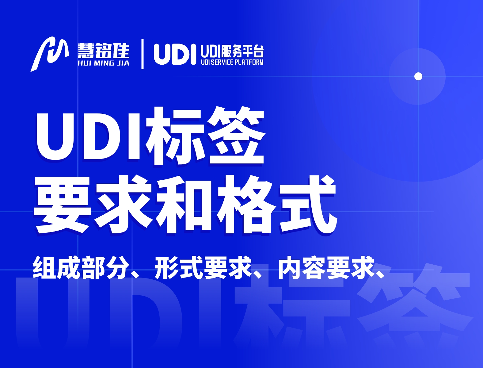 UDI标签的要求和格式是什么